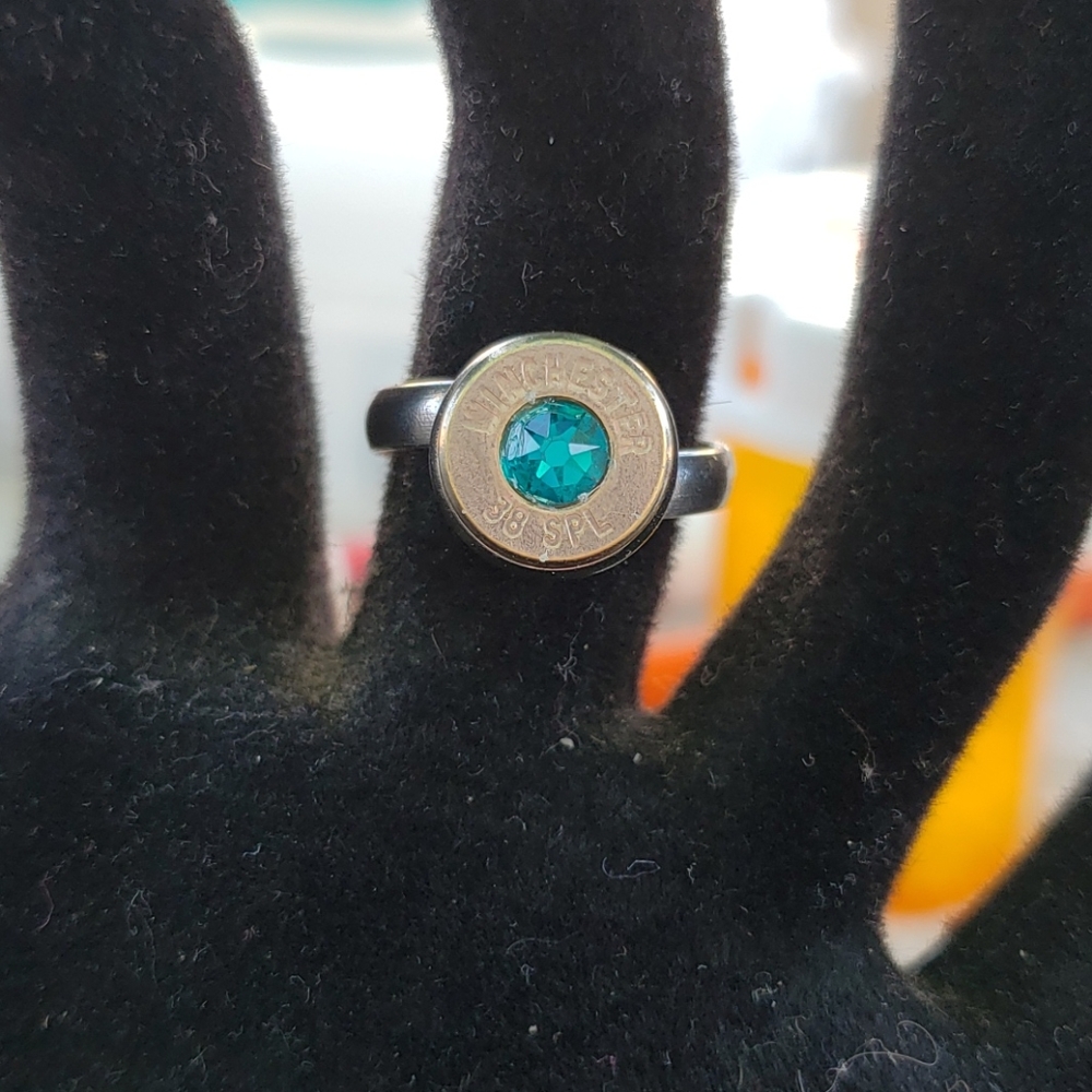 Handmade bullet ring